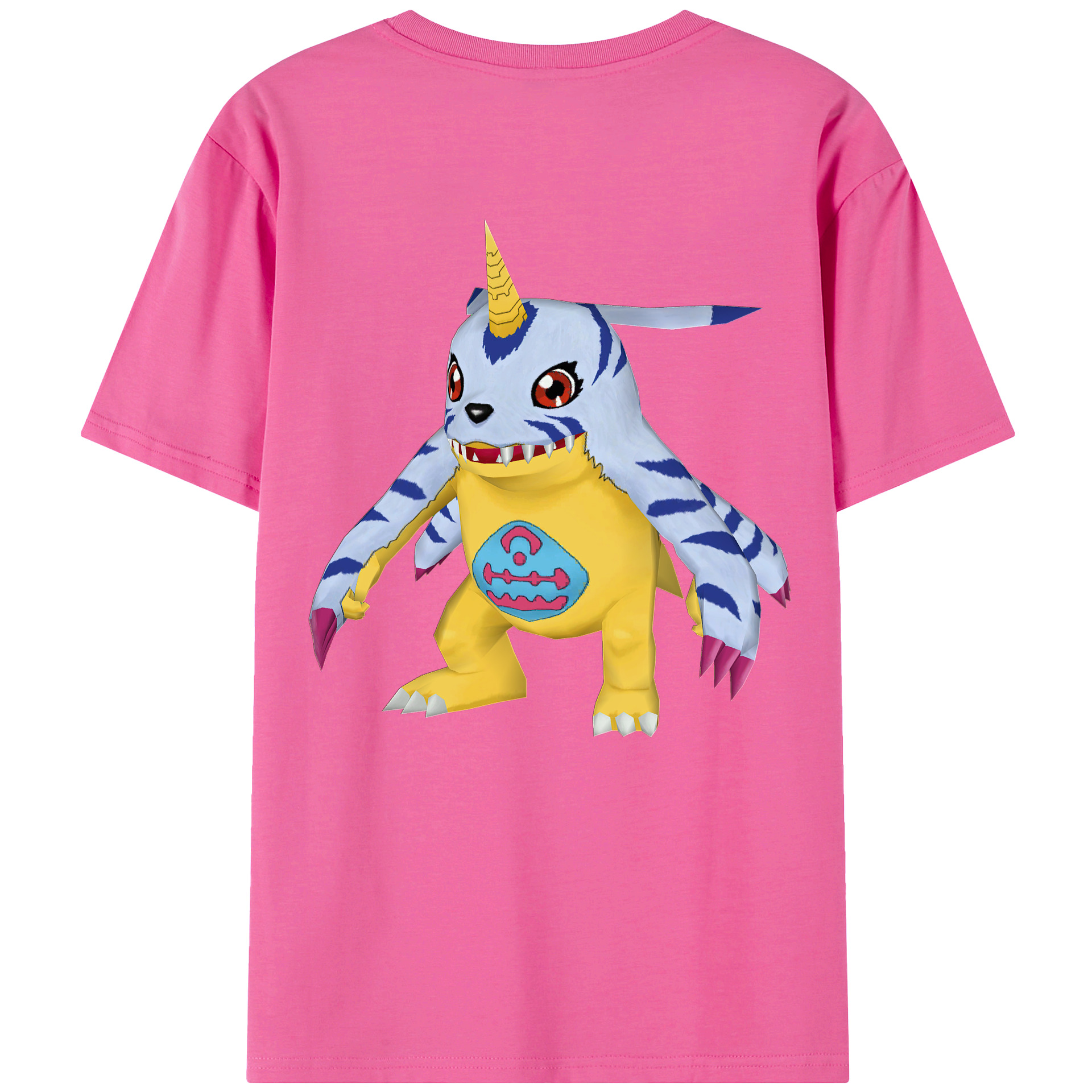 （画像用） Digimon デジタルモンスター/デジモン レディース半袖Tシャツ(バックプリント)